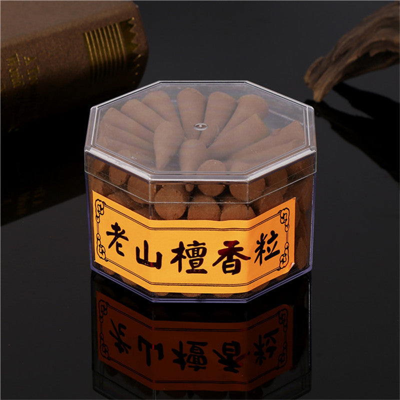 Sage Octagonal Plastic Box Laoshan Sandalwood Tablets