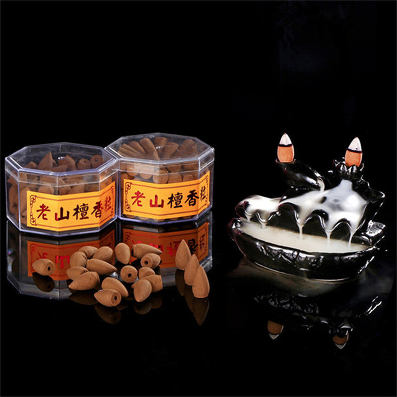 Sage Octagonal Plastic Box Laoshan Sandalwood Tablets